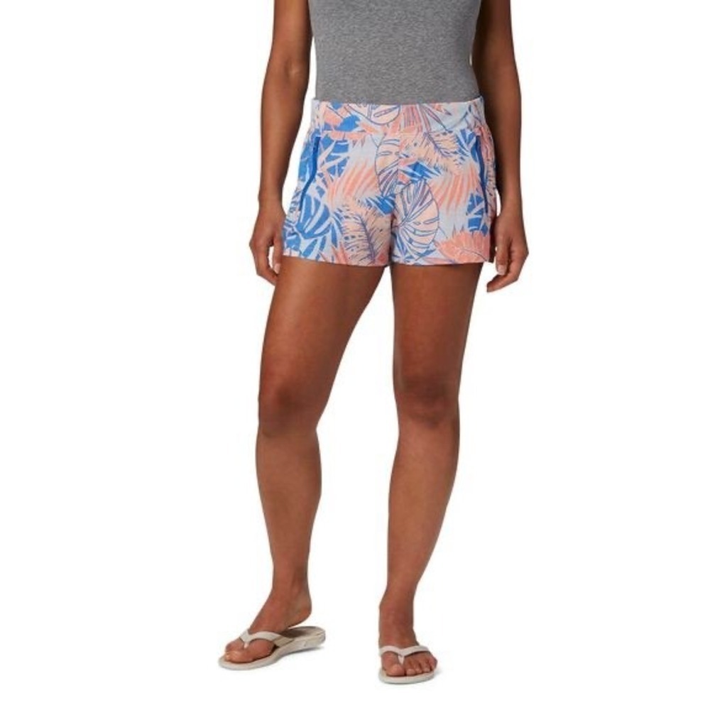 Columbia PFF Tidal II Shorts Peach Blue 3" Inseam Pullover Shorts Medium